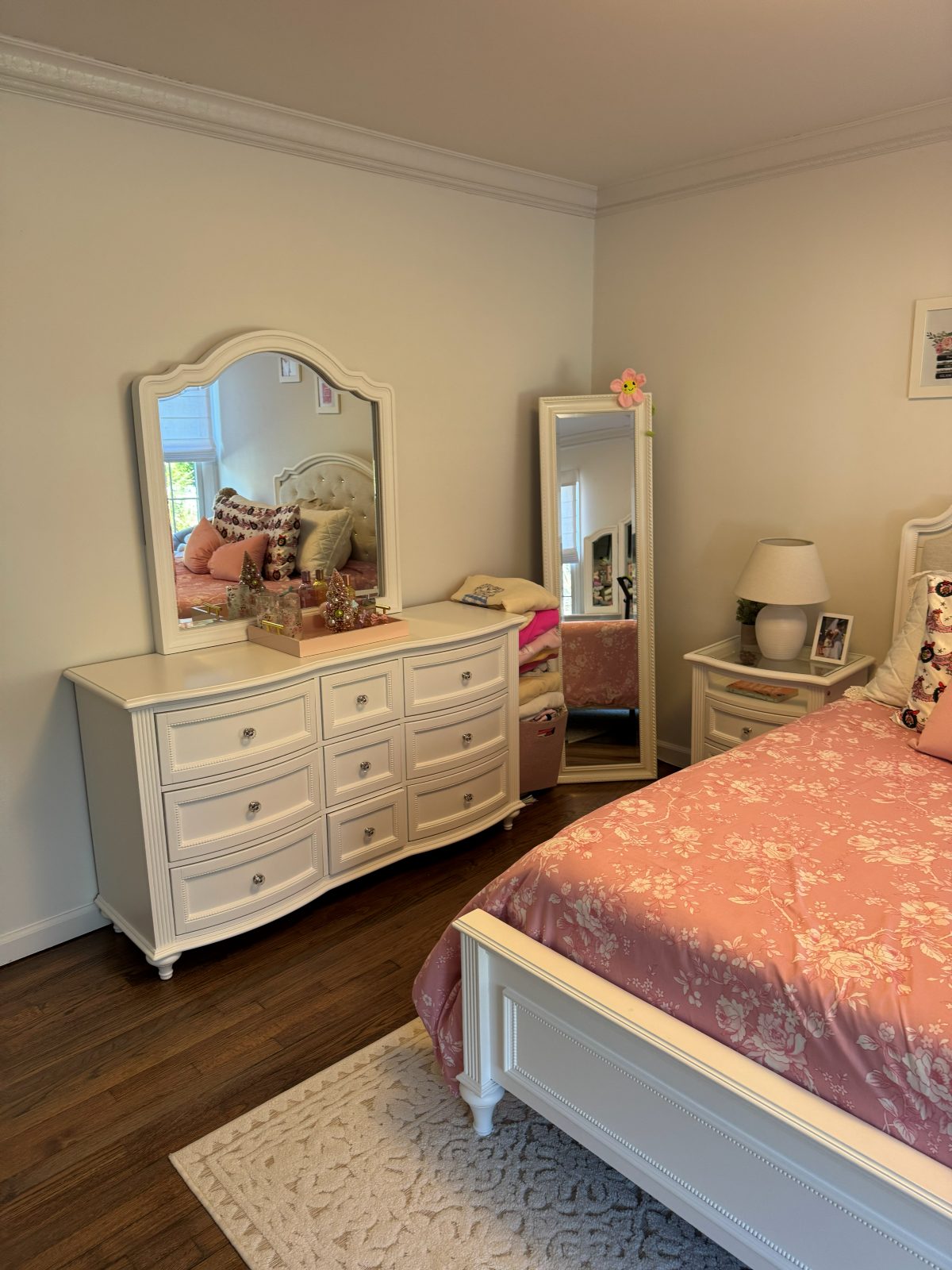 Spotless, organized bedroom